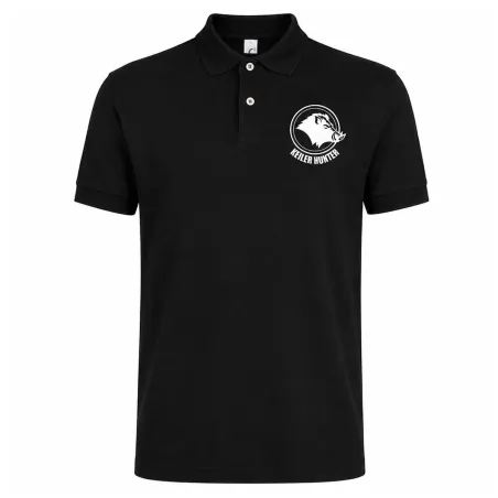 Polo Keiler Hunter noir manches courtes logo 2
