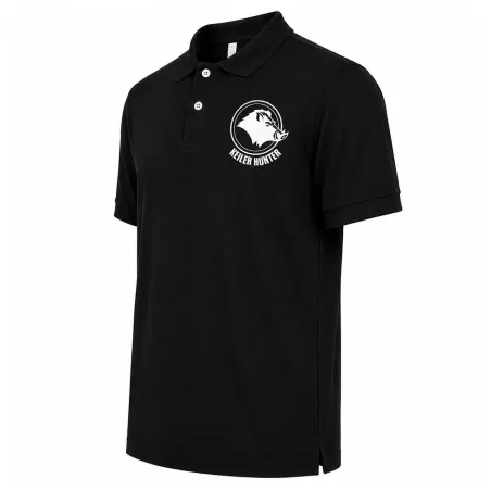 Polo Keiler Hunter noir manches courtes logo 2