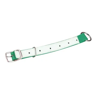Collier ajustable moutons/chèvres en nylon vert 60cm