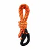Longe nylon orange réfléchissante avec mousqueton
