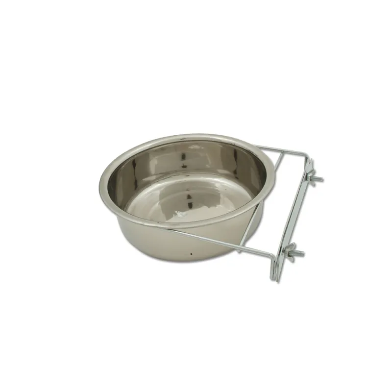 Mangeoire chenil inox 23 cm - Fixation murale 2,8 L