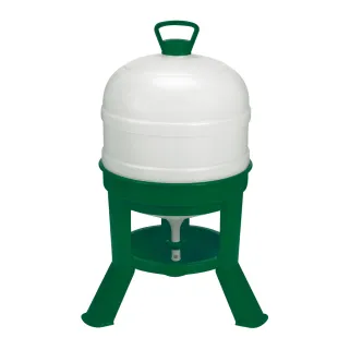 Abreuvoir siphon 30L sur pieds - Eau fraîche pour volailles