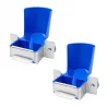 Lot de 2 abreuvoirs cage galvanisés - fixation bouteille