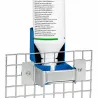 Lot de 2 abreuvoirs cage galvanisés - fixation bouteille