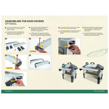 Mangeoire Robust® 18kg - Acier galvanisé pour volailles