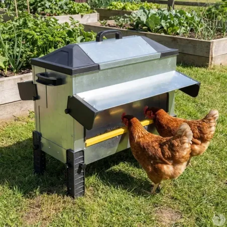 Mangeoire Robust® 24kg - Acier galvanisé pour volailles