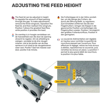 Mangeoire Robust® 16kg - Acier galvanisé anti-pluie