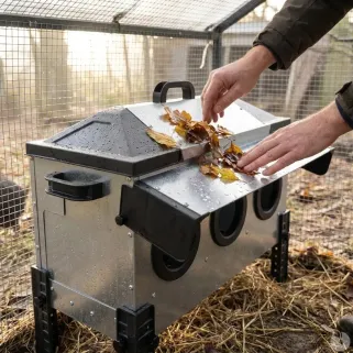 Mangeoire OLBA Robust® 18 kg 6 accès anti-gaspillage