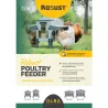 Mangeoire Robust® 18kg - Acier galvanisé anti-pluie volailles