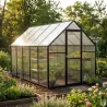 Serre aluminium 5,17m² - 292x177x192cm polycarbonate