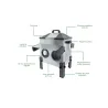 Mangeoire Robust® 12kg - Acier galvanisé anti-pluie