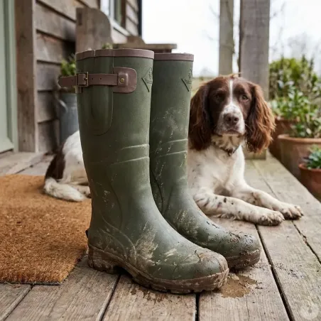 Bottes chasse Texas antidérapantes kaki 39-47 Teamwood®