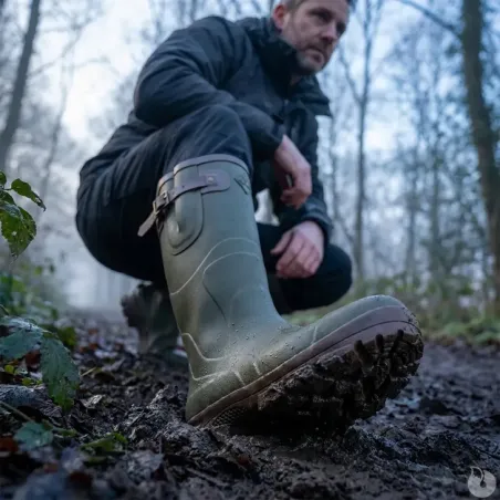 Bottes chasse Texas antidérapantes kaki 39-47 Teamwood®
