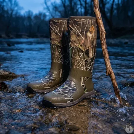 Bottes camo roseaux étanches doublure jersey 5mm