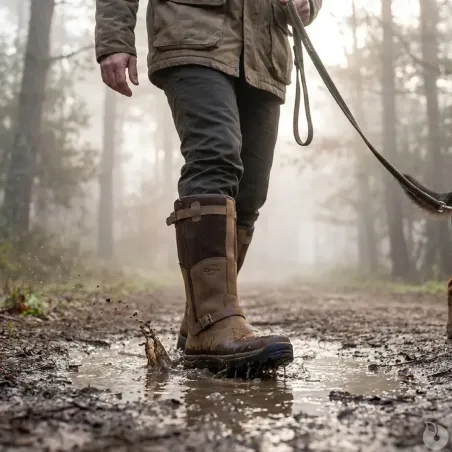 Bottes chasse cuir marron fourrées Iceland Gore-Tex®