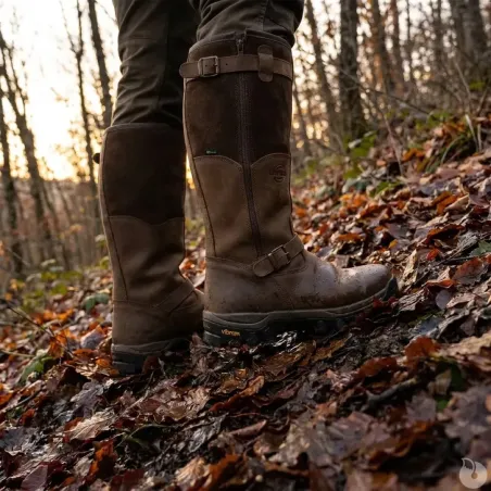 Bottes chasse cuir marron fourrées Iceland Gore-Tex®