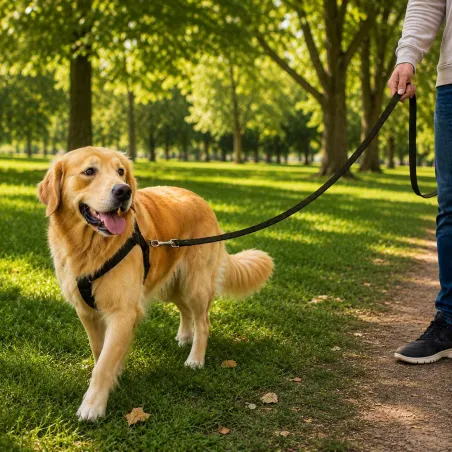 Longe extensible 5m pour chien - Couleur kaki