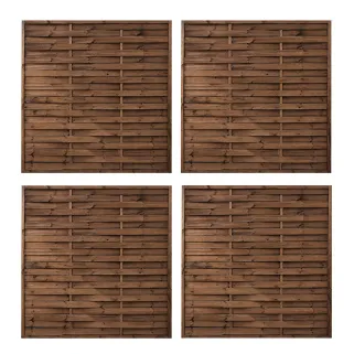 Panneaux bois occultants 180x180cm - Lot de 4