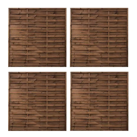 Panneaux bois occultants 180x180 cm - Lot de 4