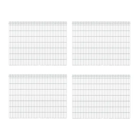 Kit 4 panneaux grillagés 200x153 cm pour clôture