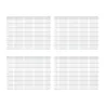 Kit 4 panneaux grillagés 200x153 cm pour clôture