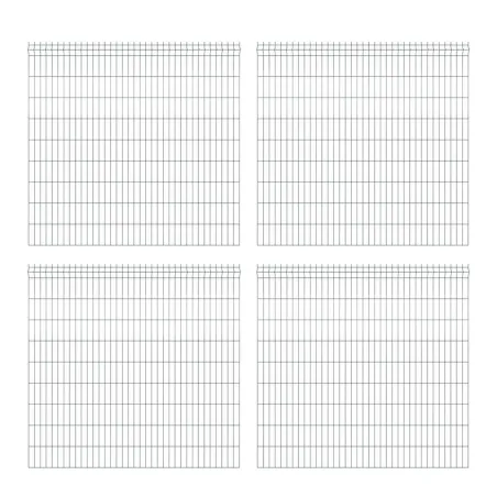 Kit 4 panneaux grillagés 200 x 193 cm pour clôture