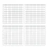 Kit 4 panneaux grillagés 200 x 193 cm pour clôture