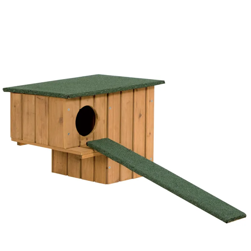 Nichoir chicane bois pour canards et sarcelles