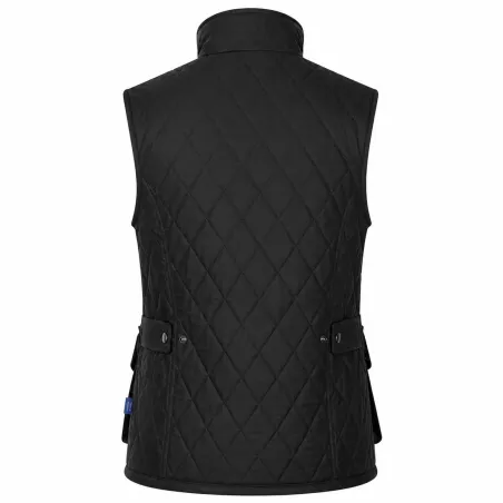 Gilet Haxby Walker & Hawkes vert coton ciré femme