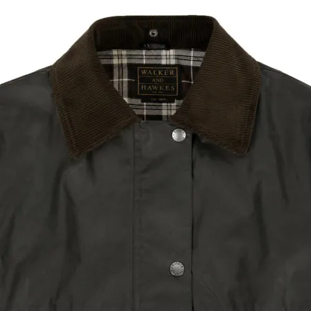 Veste femme Walker and Hawkes Kirkstall vert ciré