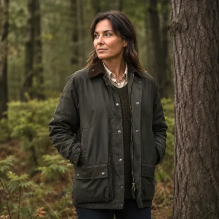 Veste femme Walker and Hawkes Kirkstall vert ciré