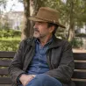 Chapeau Traveller en cuir tressé Walker and Hawkes