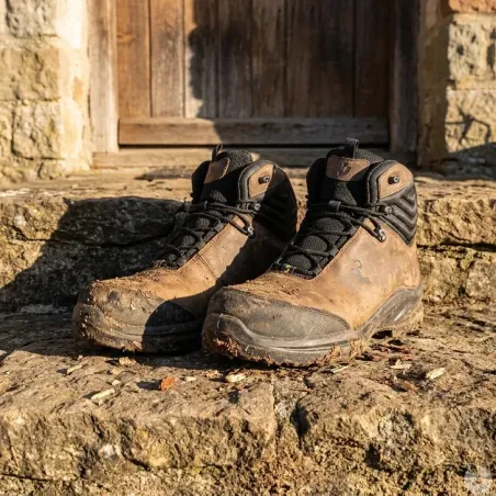 Chaussures sécurité Modulo Lea S3S cuir marron - Élevage & Outdoor