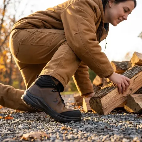 Chaussures sécurité Modulo Lea S3S cuir marron - Élevage & Outdoor