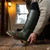 Bottes PVC vertes 41-46 pour élevage et extérieur