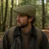 Casquette tweed Walker and Hawkes Cambridge vert 60% laine