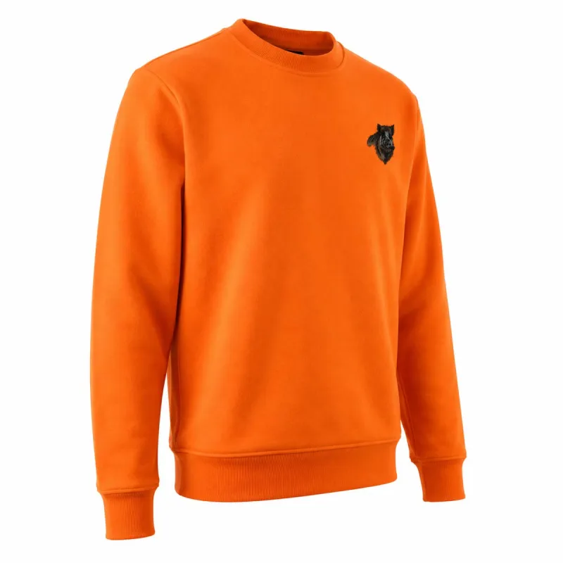 Sweat chasse orange sanglier Treeland - S à 3XL polyester