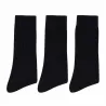 Lot de 3 paires de chaussettes mi-hautes noires 39-46