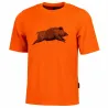 T-shirt chasse orange motif sanglier - Treeland