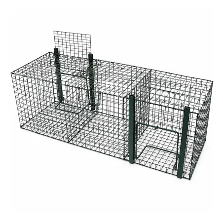 Cage à pie corbeau 3 compartiments 47x47x120 cm