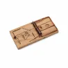 Tapette à souris en bois 4,8 x 9,7 cm - Réutilisable