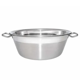 Bassine inox 38 cm pour confitures et graisses 9L