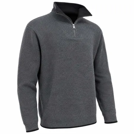 Pull camionneur gris Carmel - 70% acrylique 30% laine