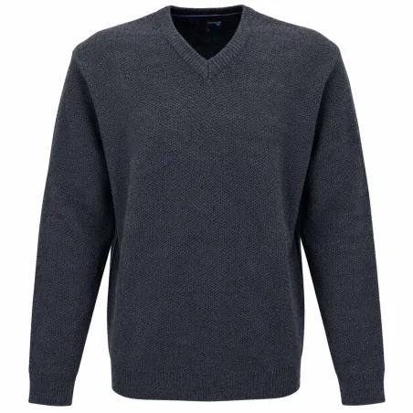 Pull col V Vernon - Chasse & Élevage - Couleur Havane