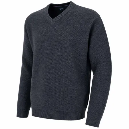 Pull col V Vernon - Chasse & Élevage - Couleur Havane