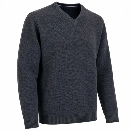 Pull col V Vernon - Chasse & Élevage - Couleur Havane