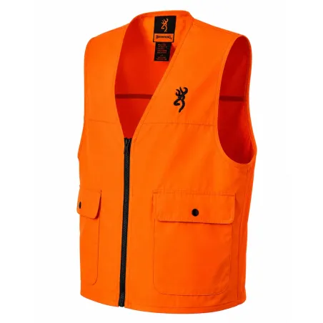Gilet sécurité orange Browning haute visibilité EPI