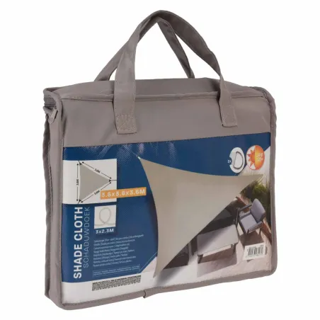 Voile d'ombrage triangulaire taupe 360x360 cm - UPF 50+