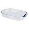 Lot 3 plats four en verre trempé 2L/2,7L/3,8L