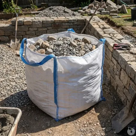 Sac à gravats résistant 55 L en polypropylène
